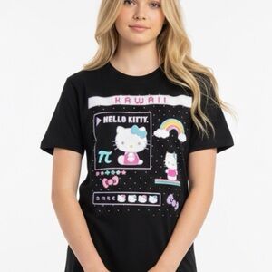 Hello Kitty Black and Pink Kawaii Kids Tee